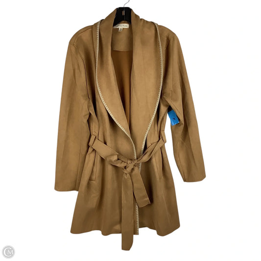 Sweater Cardigan By Clothes Mentor In Brown, Size: Xxl