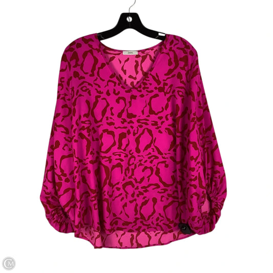 Top Long Sleeve By Jodifl In Pink, Size: S