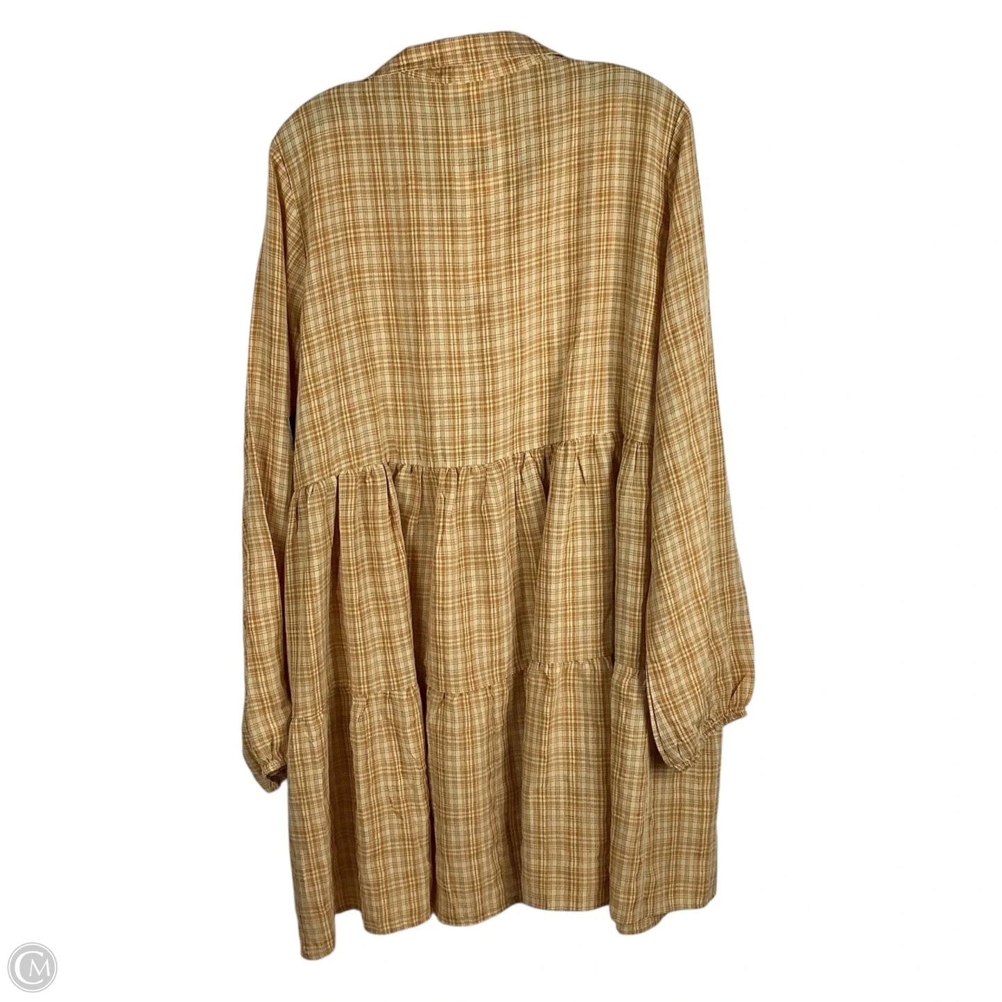 Dress Casual Short By Easel In Yellow, Size: 2x