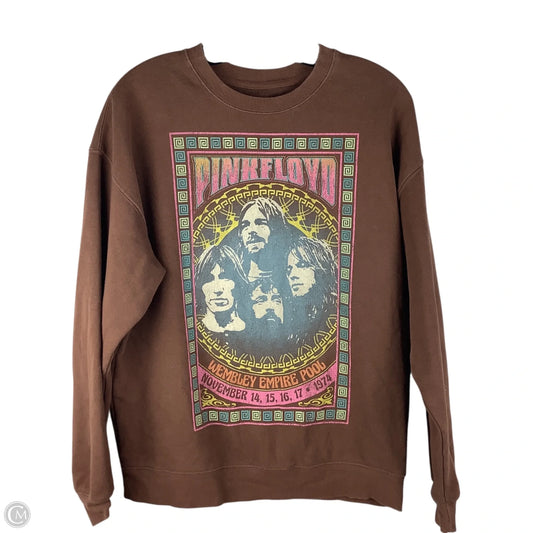 Sweatshirt Crewneck By Clothes Mentor In Brown, Size: M