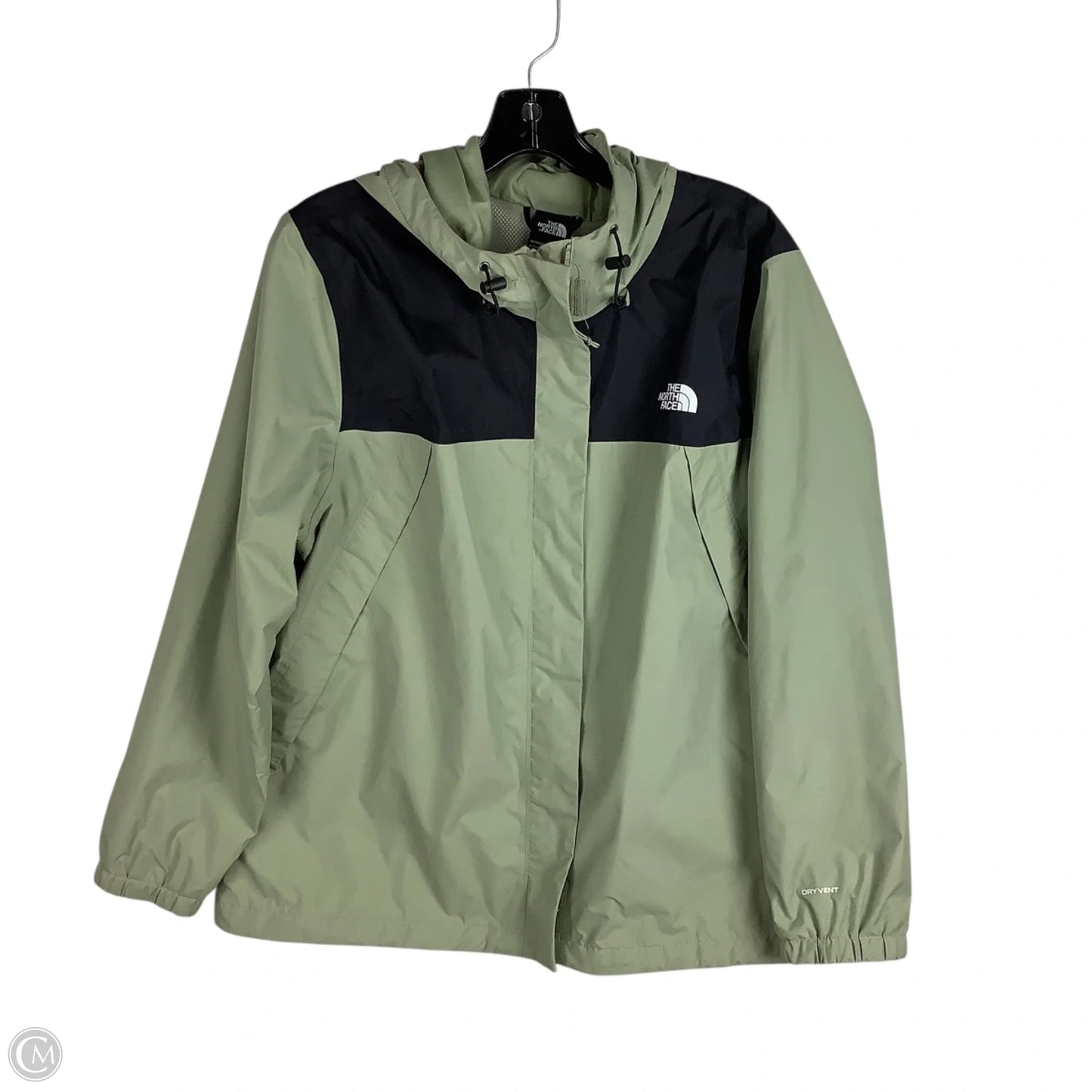 Jacket Windbreaker By The North Face In Green, Size: Xl