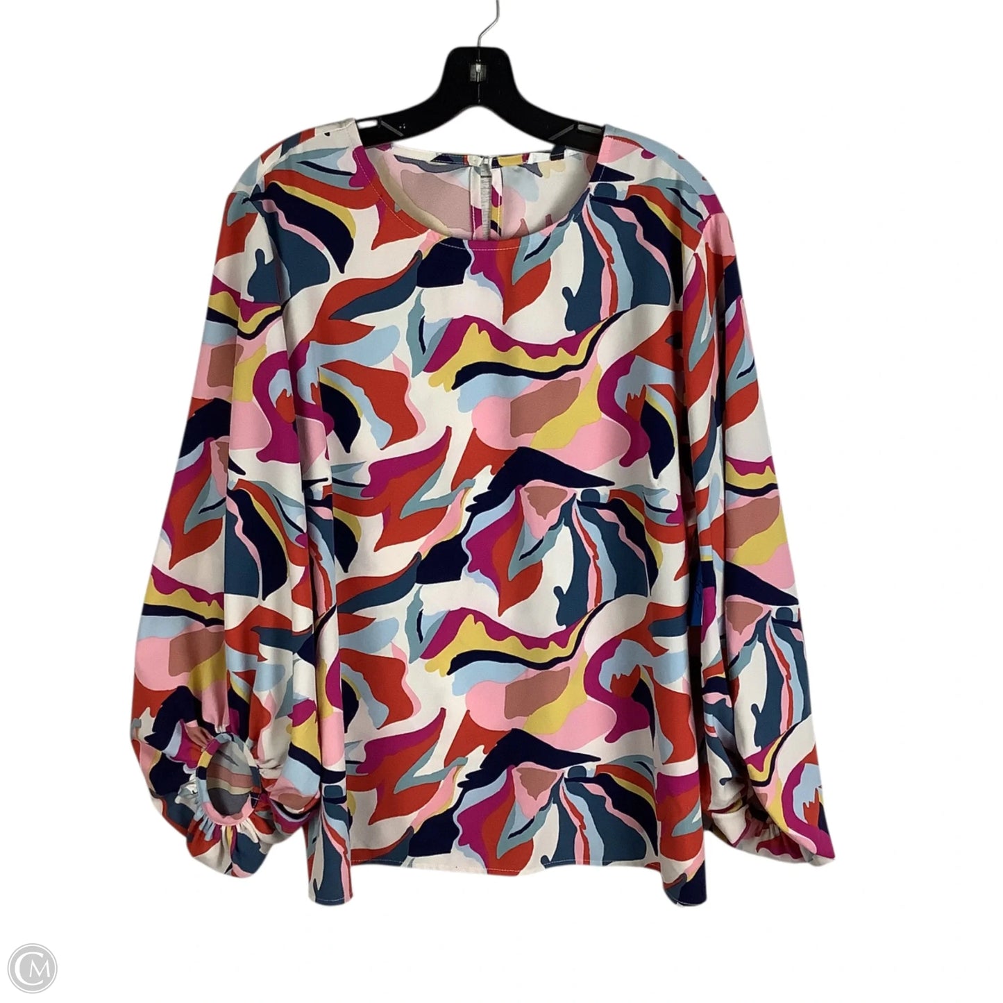 Top Long Sleeve By Michelle Mcdowell In Multi-colored, Size: Xxl