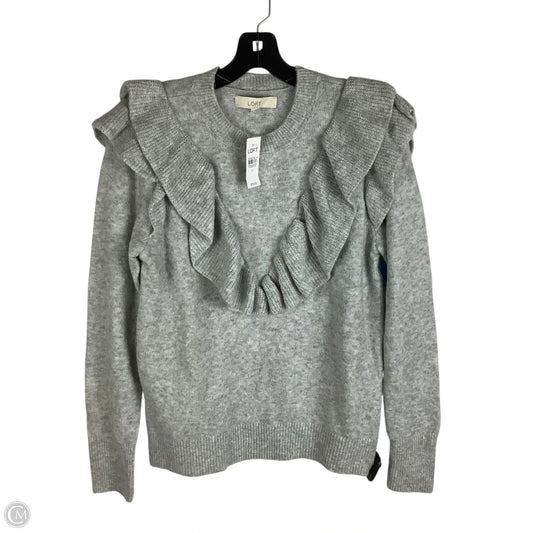 Sweater By Loft In Grey, Size: M