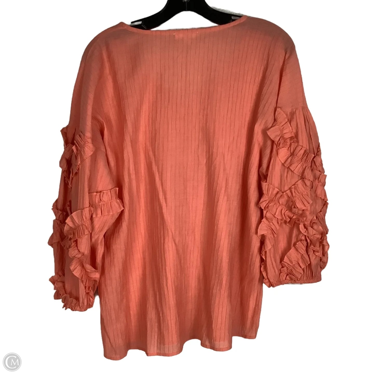Top Long Sleeve By Easel In Pink, Size: L