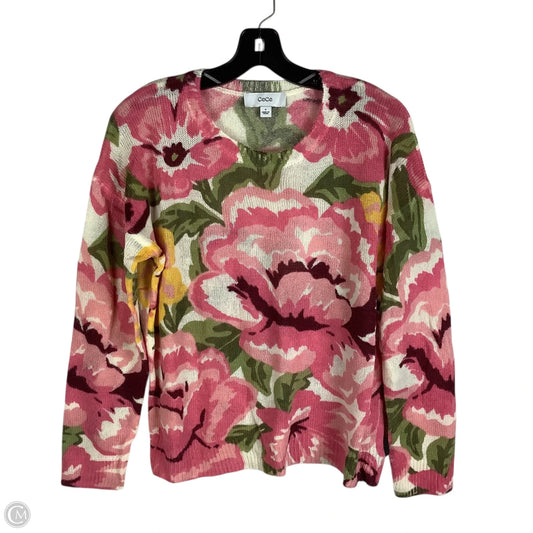 Sweater By Cece In Floral Print, Size: M