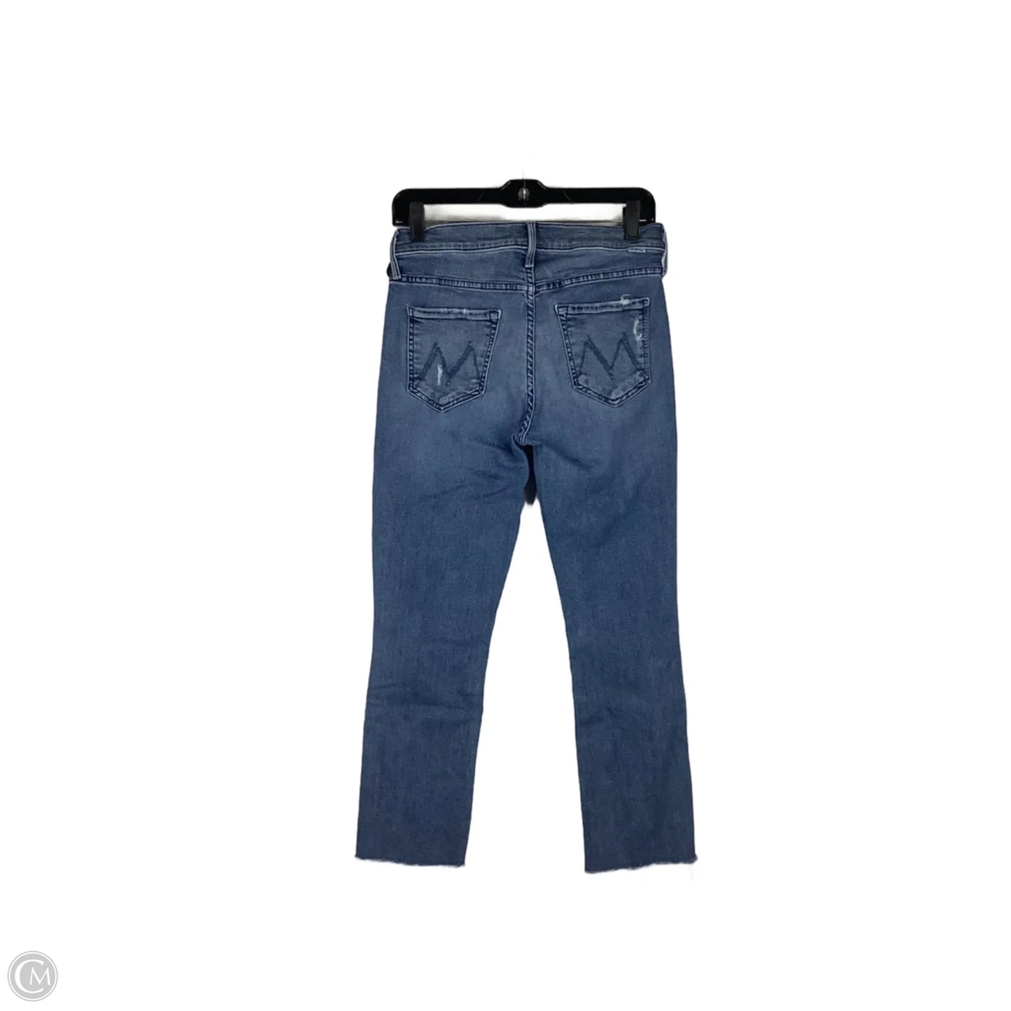Jeans Straight By Mother In Blue Denim, Size: 6