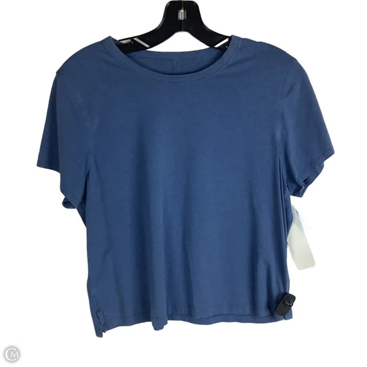 Athletic Top Short Sleeve By Lululemon In Blue Estimated Size 6