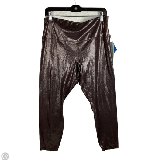 Athletic Leggings By Lululemon In Brown, Size: 14