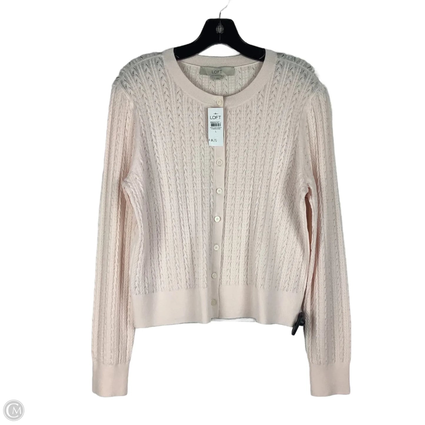 Cardigan By Loft In Pink, Size: L