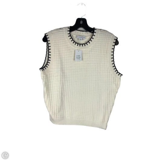 Sweater Short Sleeve By And Now This In Cream, Size: M