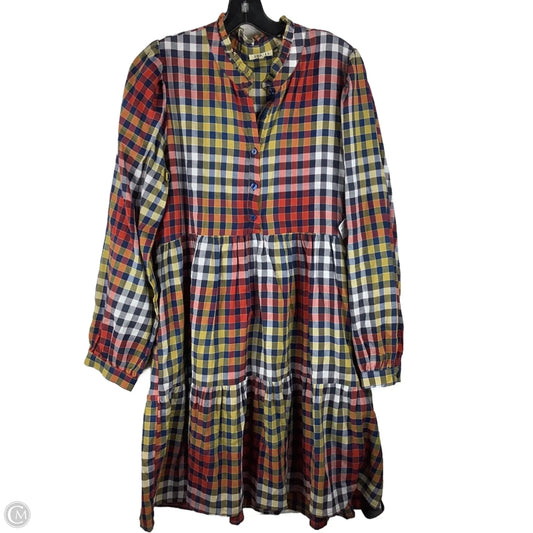 Dress Casual Midi By Jodifl In Plaid Pattern, Size: L