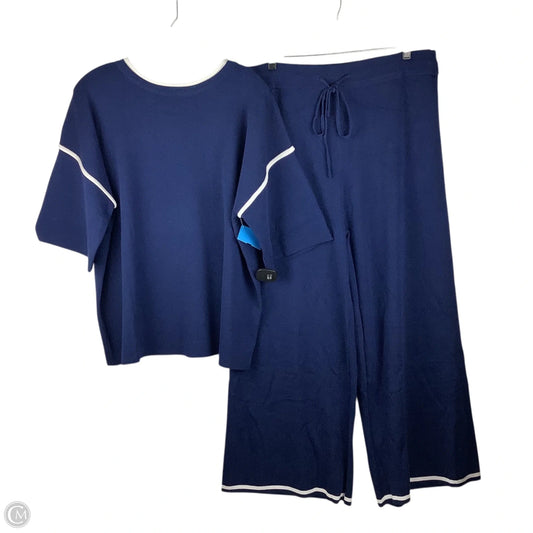 Pants Set 2pc By Clothes Mentor In Navy, Size: Xl