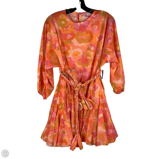 Dress Party Short By Pink Lily In Orange, Size: Xs