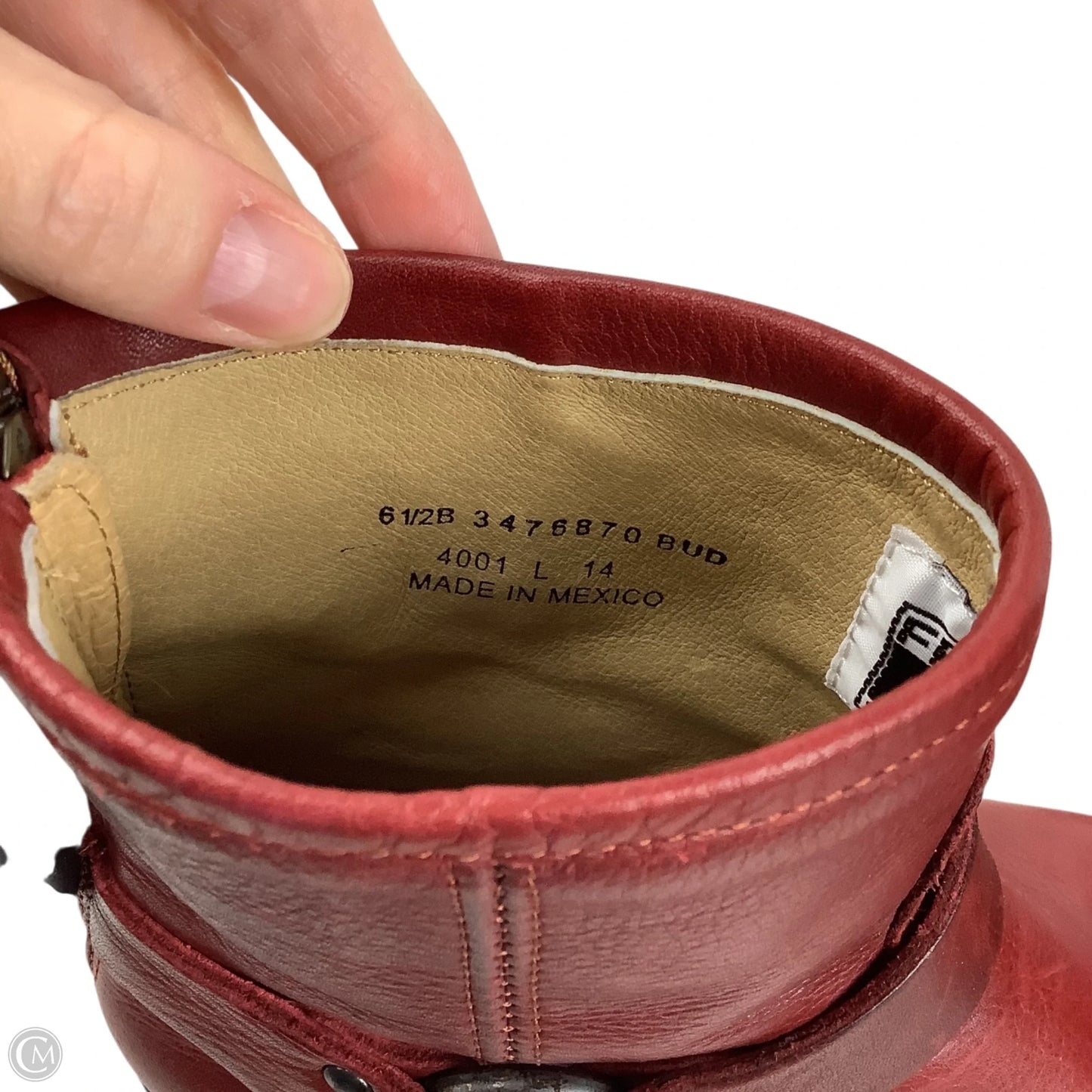 Boots Designer By Frye In Red, Size: 6.5