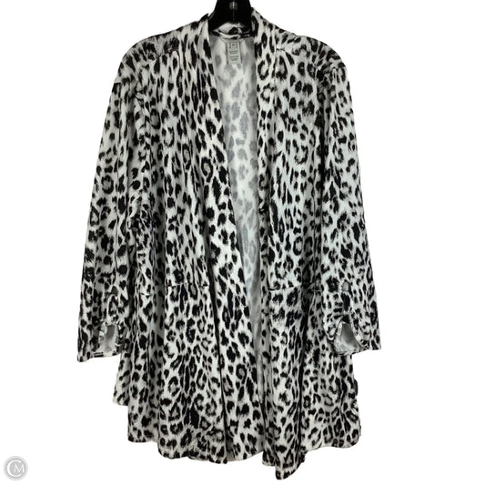 Cardigan By Multiples In Animal Print, Size: 3x