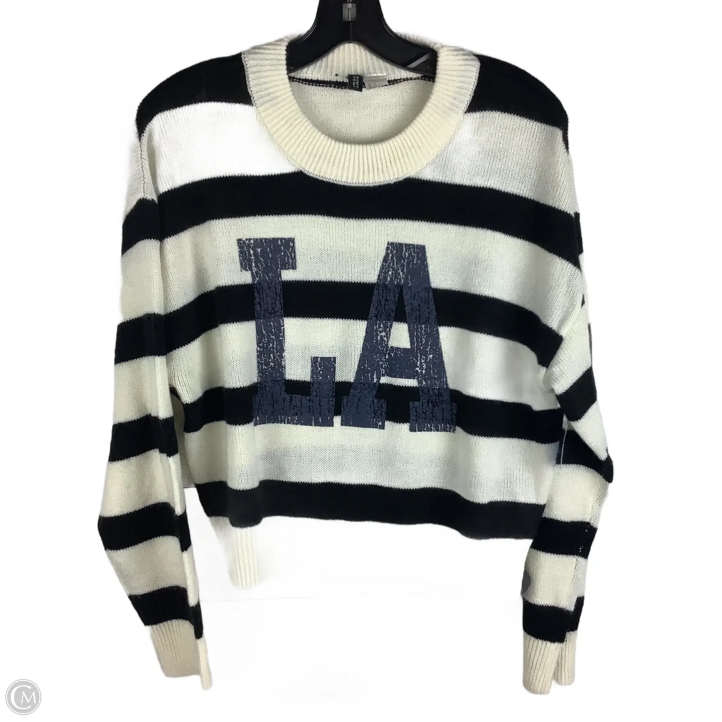 Sweater By Divided In Striped Pattern, Size: M