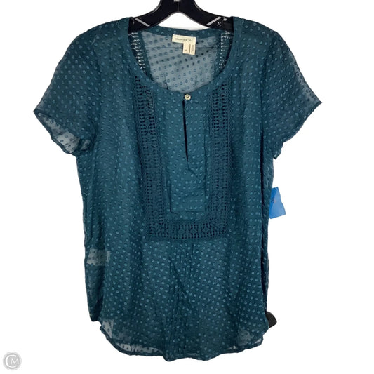 Top Short Sleeve By Meadow Rue In Blue, Size: M