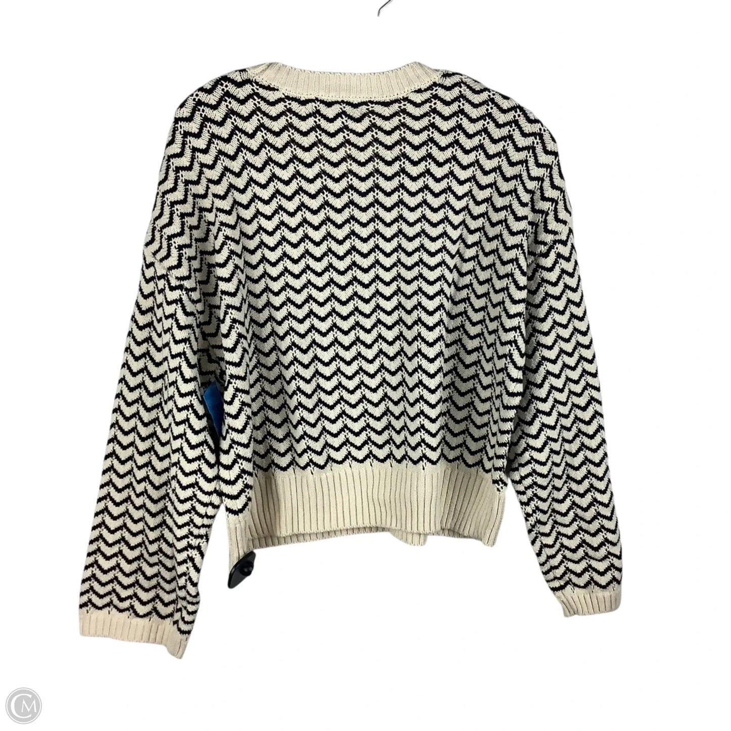 Sweater By Marled In Black & Cream, Size: Xl