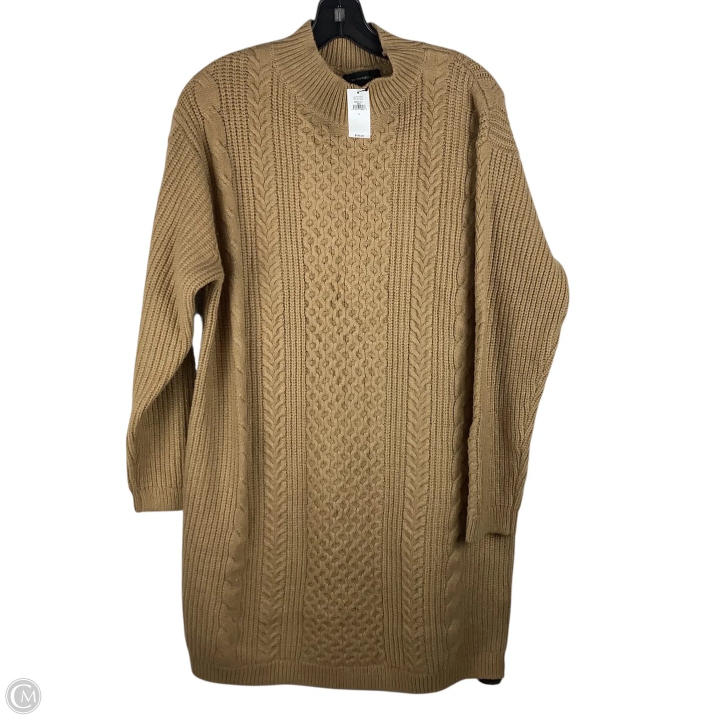 Dress Sweater By Banana Republic In Tan, Size: L