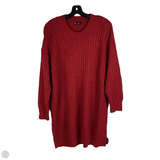 Dress Sweater By Gap In Red, Size: L petite