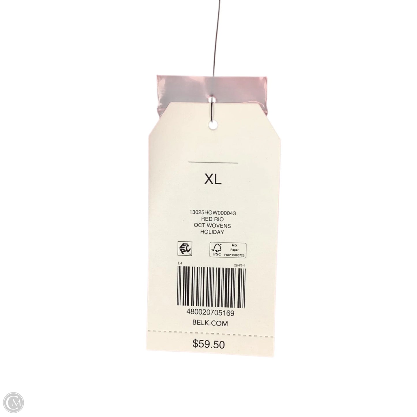 Top Long Sleeve By Wonderly In Red, Size: Xl