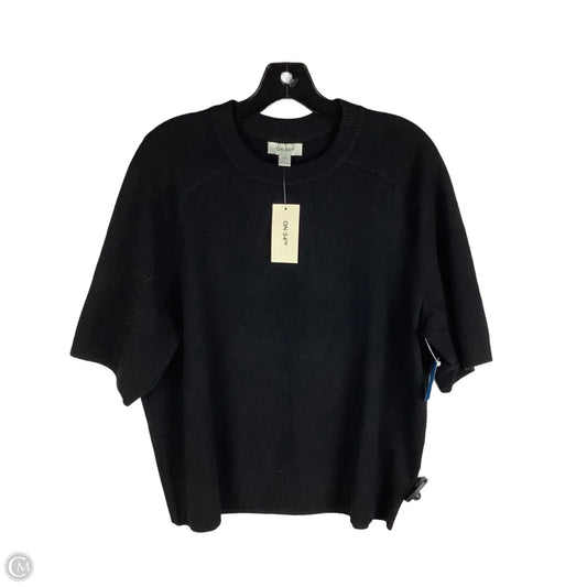 Sweater Short Sleeve By On 34th In Black, Size: Xxl