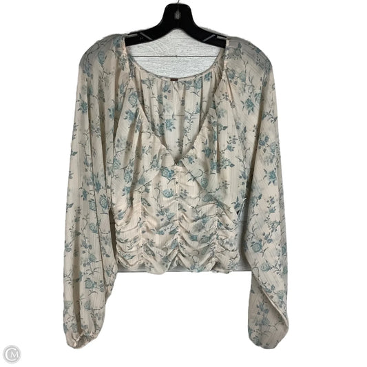 Top Long Sleeve By Free People In Pink, Size: M