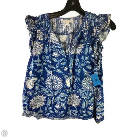 Top Sleeveless By Cmc In Blue, Size: L