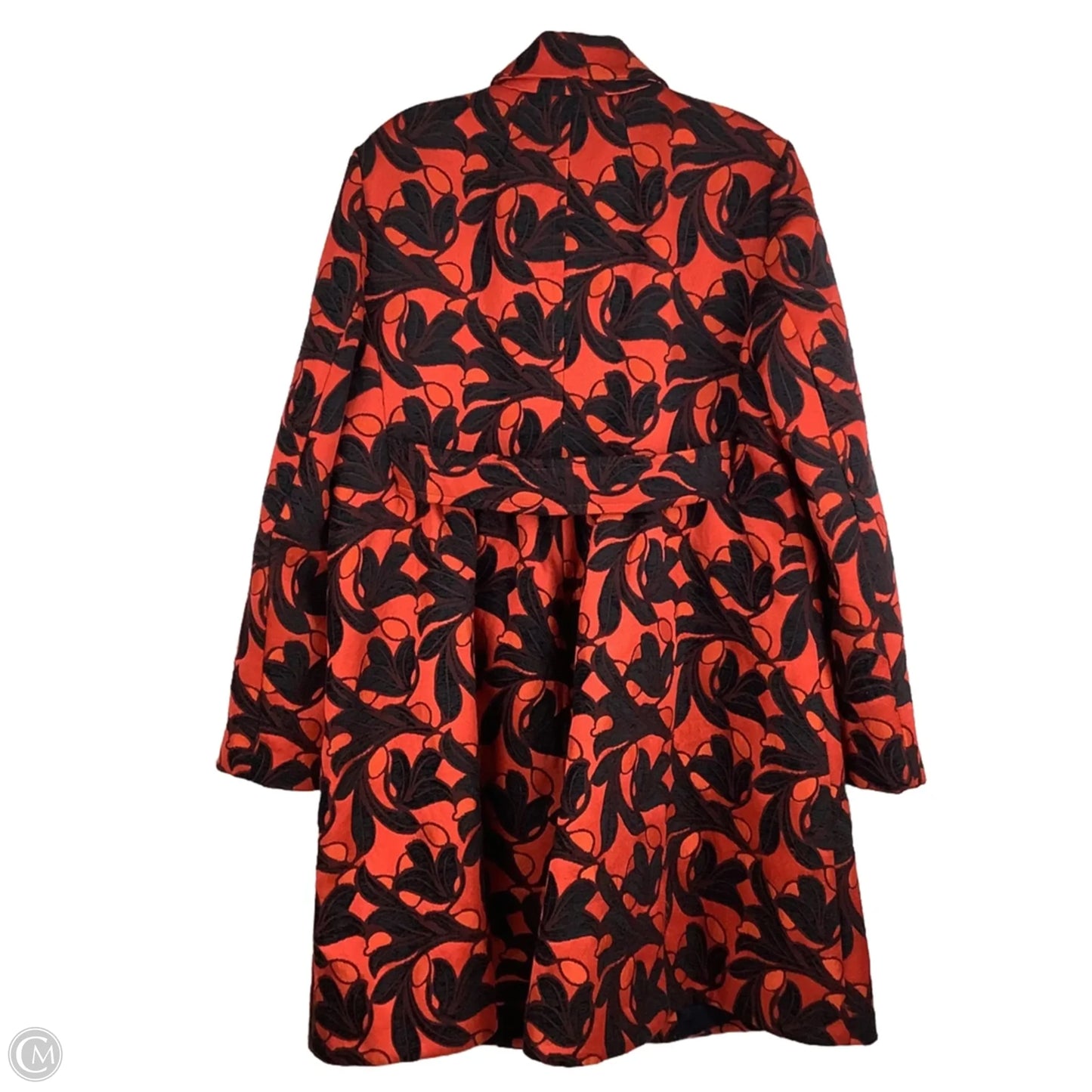 Coat Peacoat By Ann Taylor In Orange, Size: L
