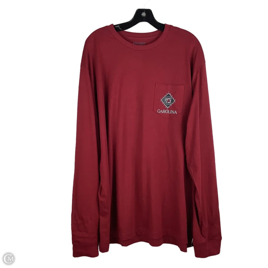 Top Long Sleeve Basic By Champion In Maroon, Size: 2x