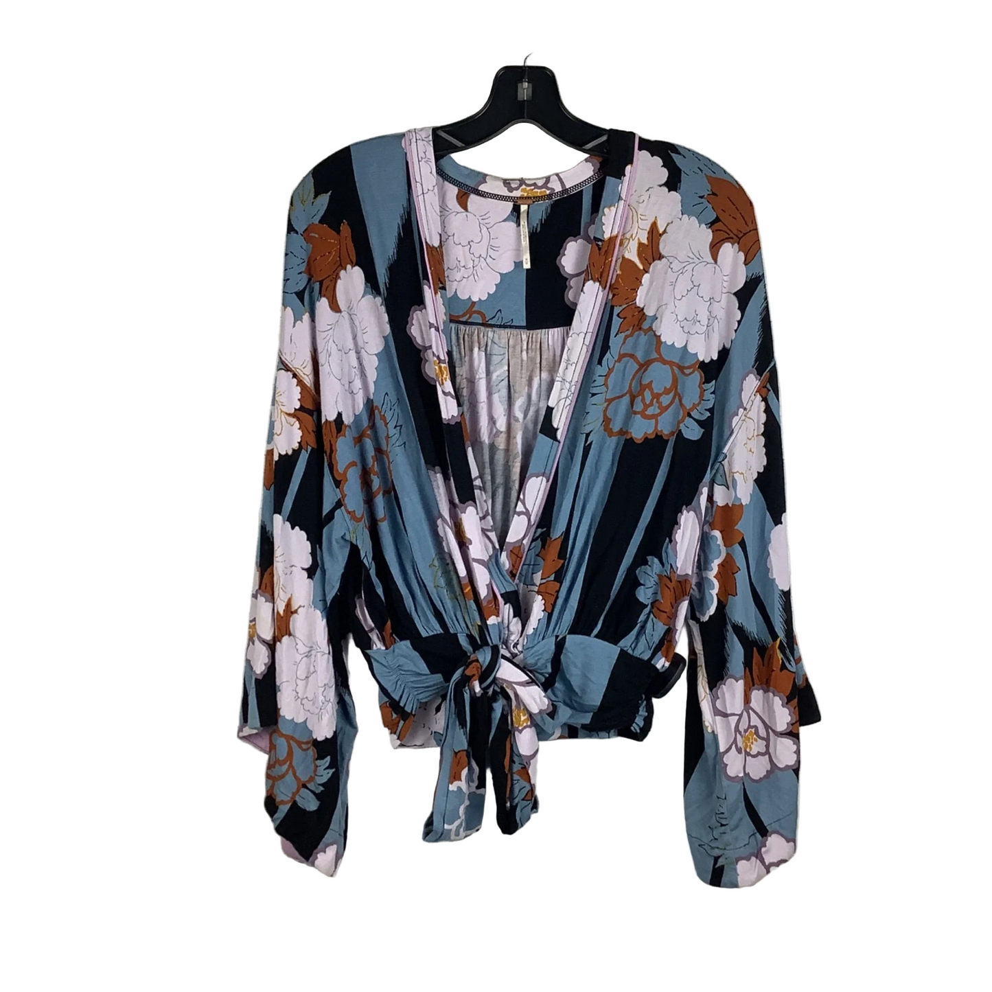 Top Long Sleeve By Free People In Floral Print, Size: M