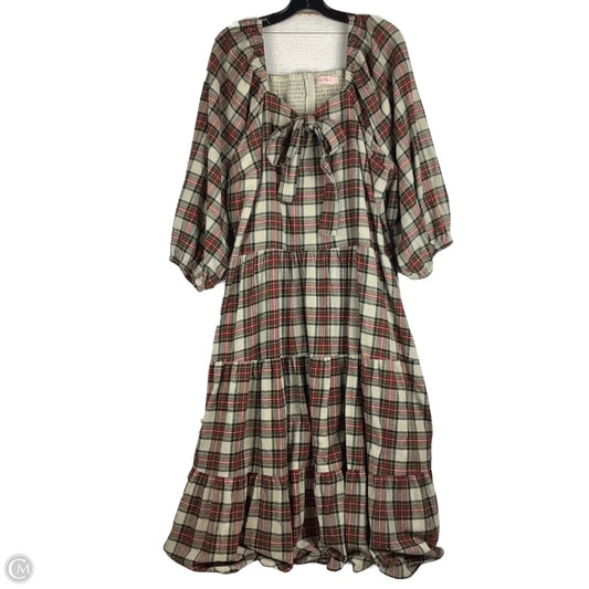 Dress Party Long By Cmc In Plaid Pattern, Size: 2x