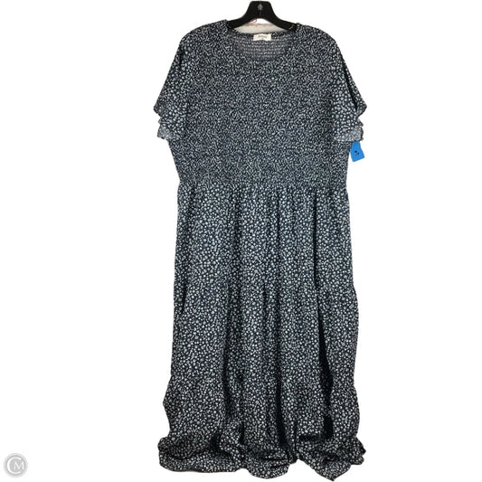 Dress Casual Maxi By Clothes Mentor In Blue, Size: 3x
