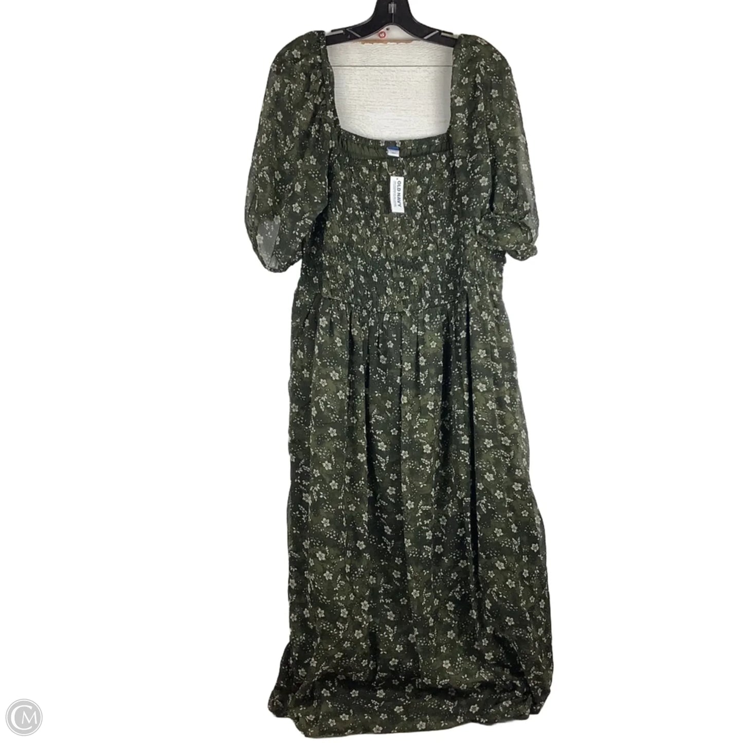 Dress Casual Maxi By Old Navy In Green, Size: 2x