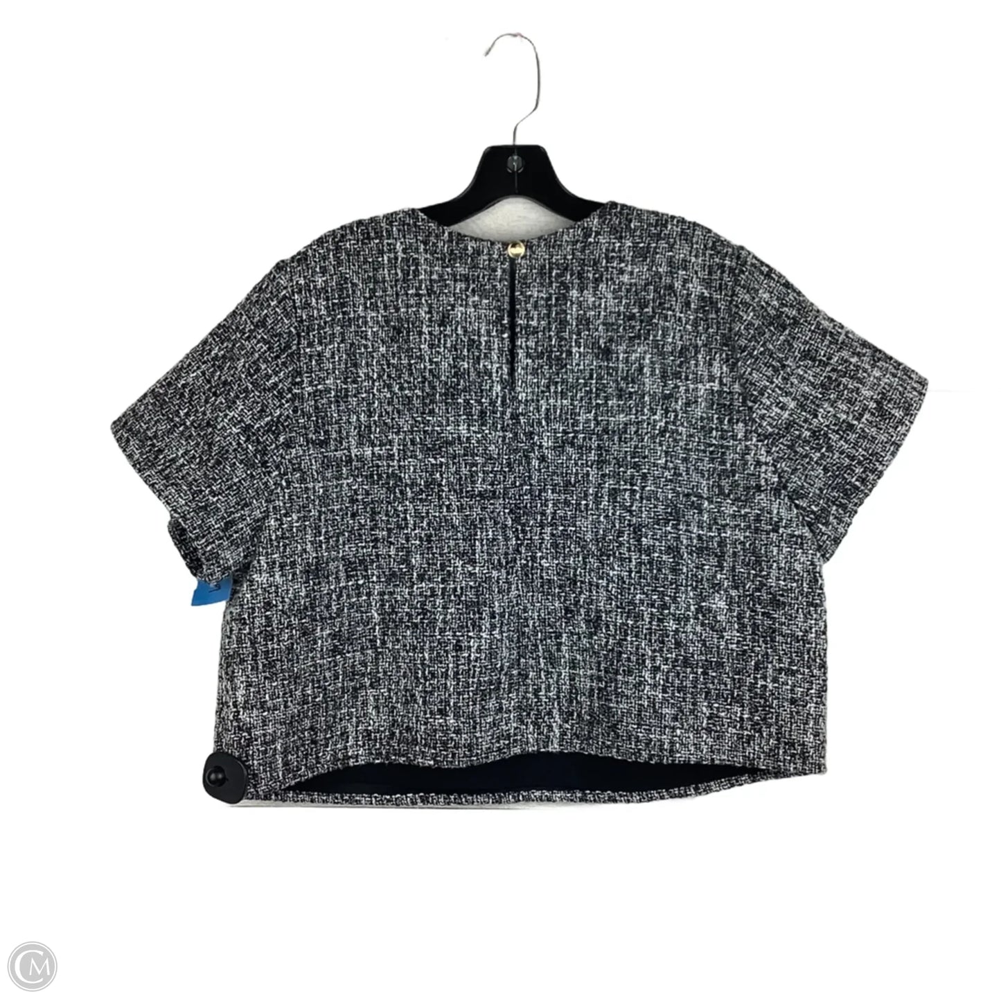 Top Short Sleeve By Abercrombie And Fitch In Black & White, Size: Xl