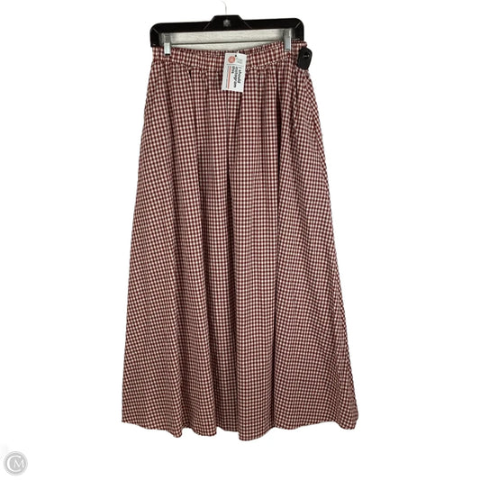 Skirt Maxi By Tcec In Maroon, Size: L