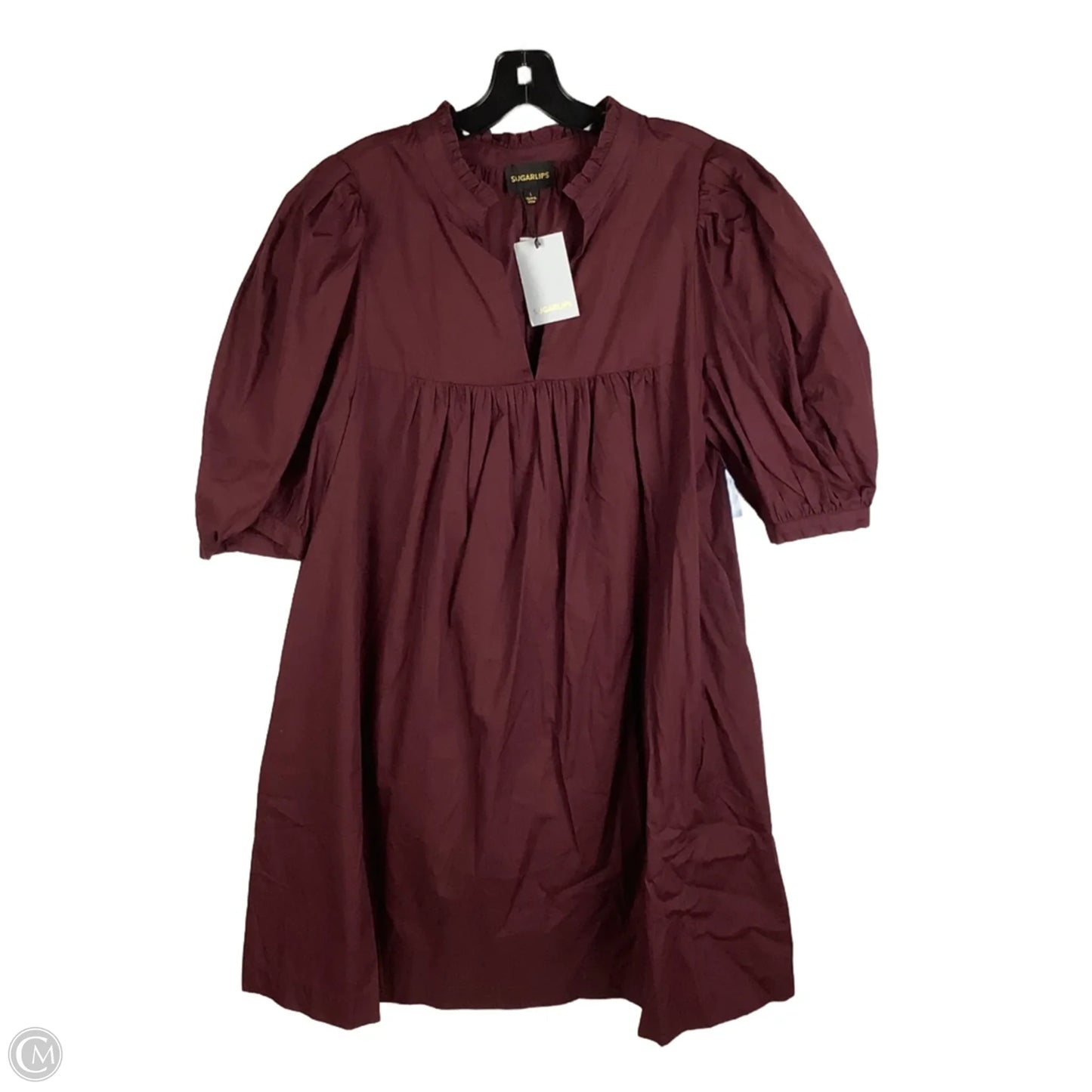 Dress Party Short By Sugar Lips In Maroon, Size: L