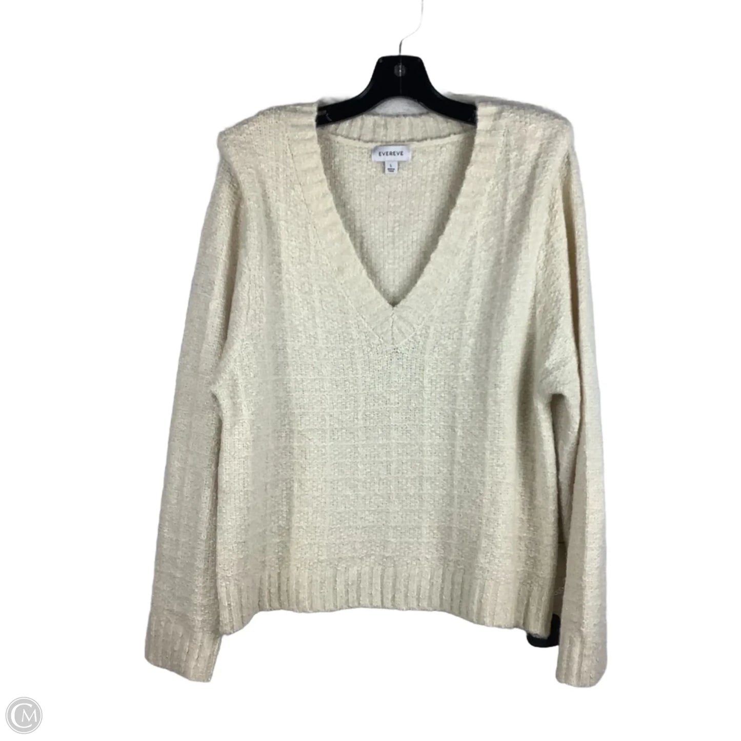 Sweater By Evereve In Cream, Size: L