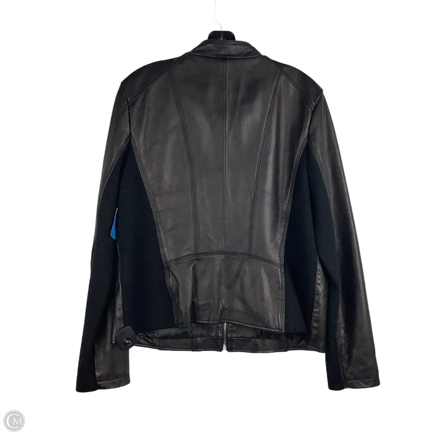 Jacket Leather By Michael By Michael Kors In Black, Size: Xl