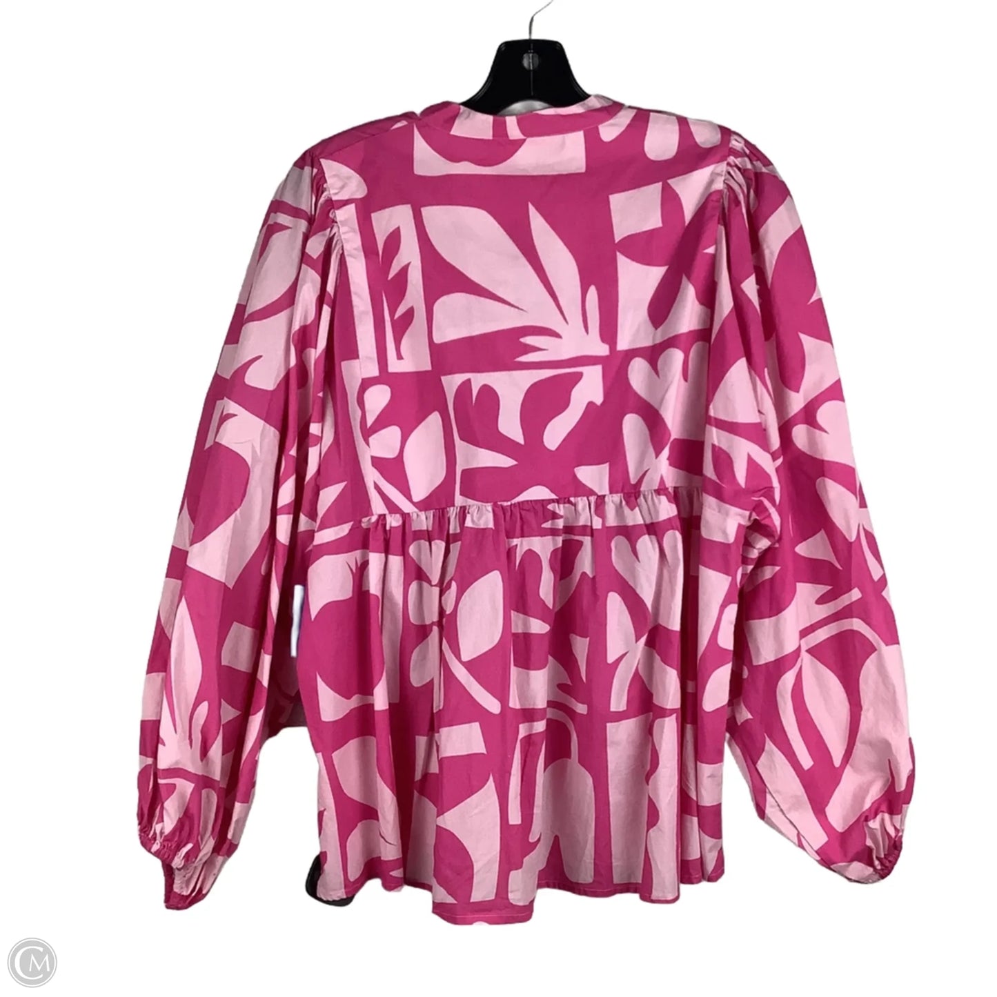 Top Long Sleeve By Cmc In Pink, Size: L