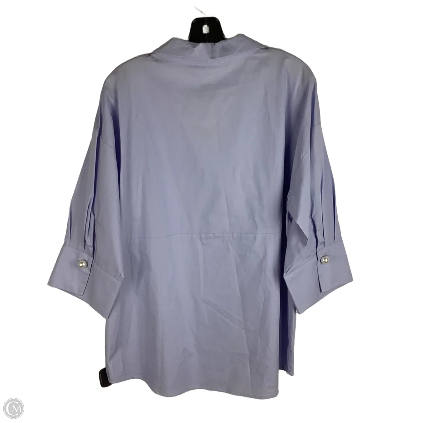 Top Long Sleeve By Entro In Blue, Size: L
