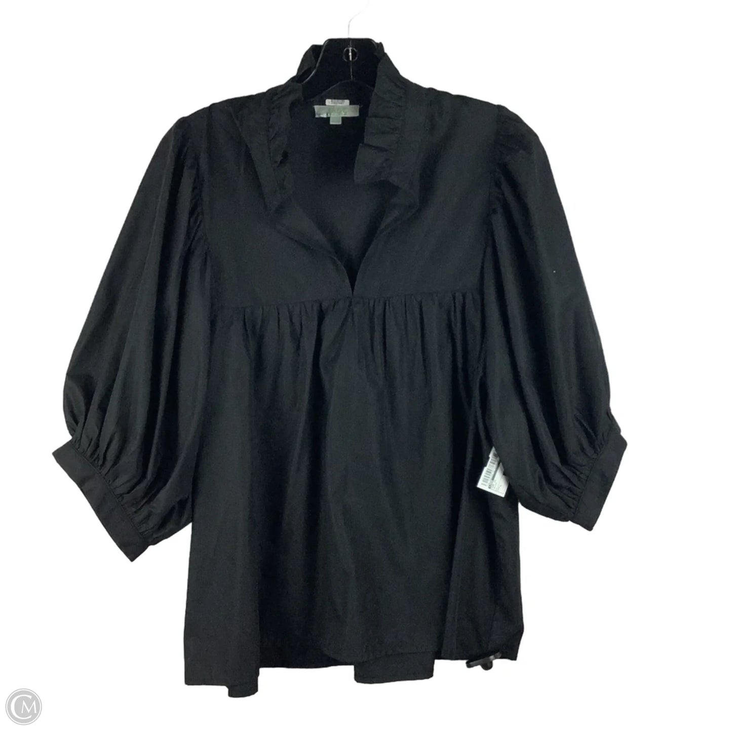 Top Short Sleeve By Jade In Black, Size: L