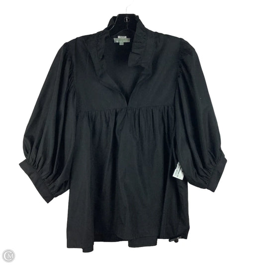 Top Short Sleeve By Jade In Black, Size: L