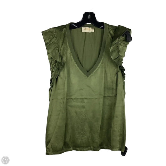 Top Sleeveless By Nation In Green, Size: L