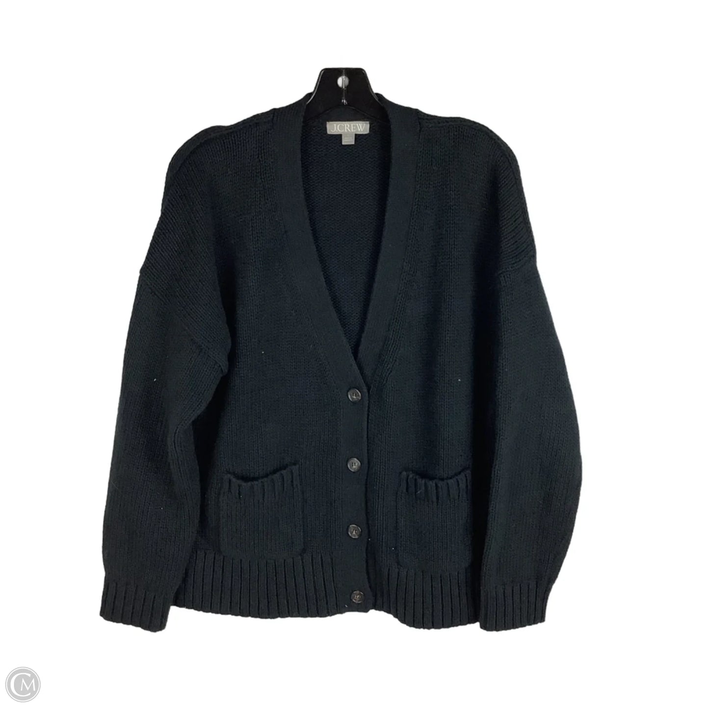 Sweater Cardigan By J. Crew In Black, Size: L