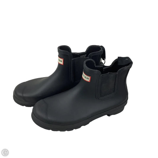 Boots Ankle Flats By Hunter In Black, Size: 8