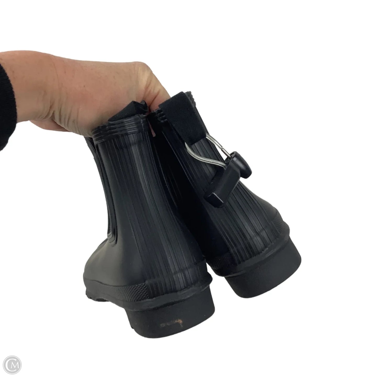 Boots Ankle Flats By Hunter In Black, Size: 8