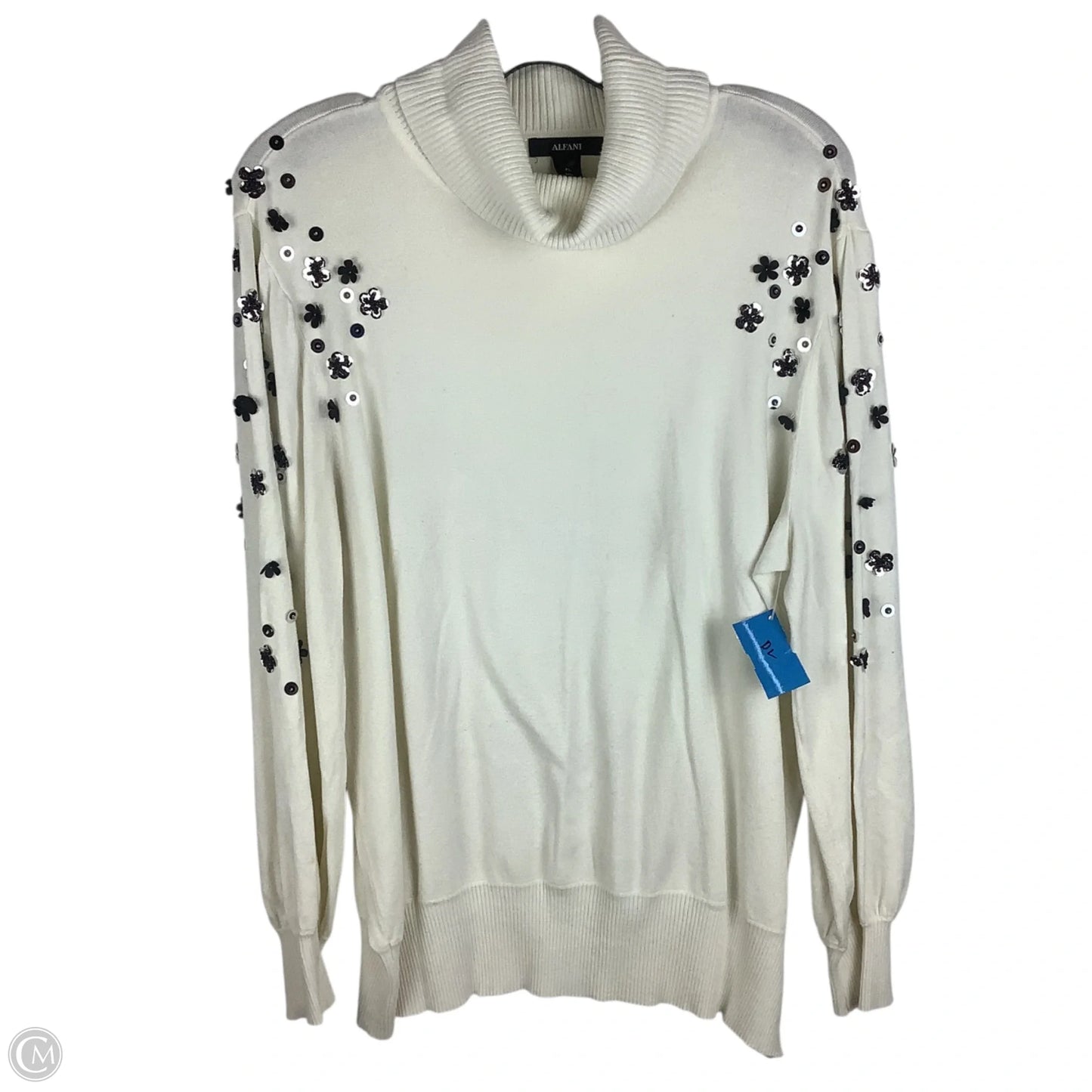 Sweater By Alfani In White, Size: Xl
