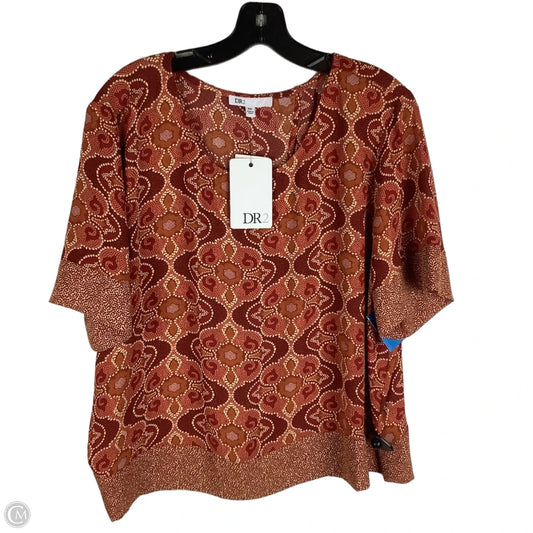 Top Short Sleeve By Dr2 In Orange, Size: Xxl