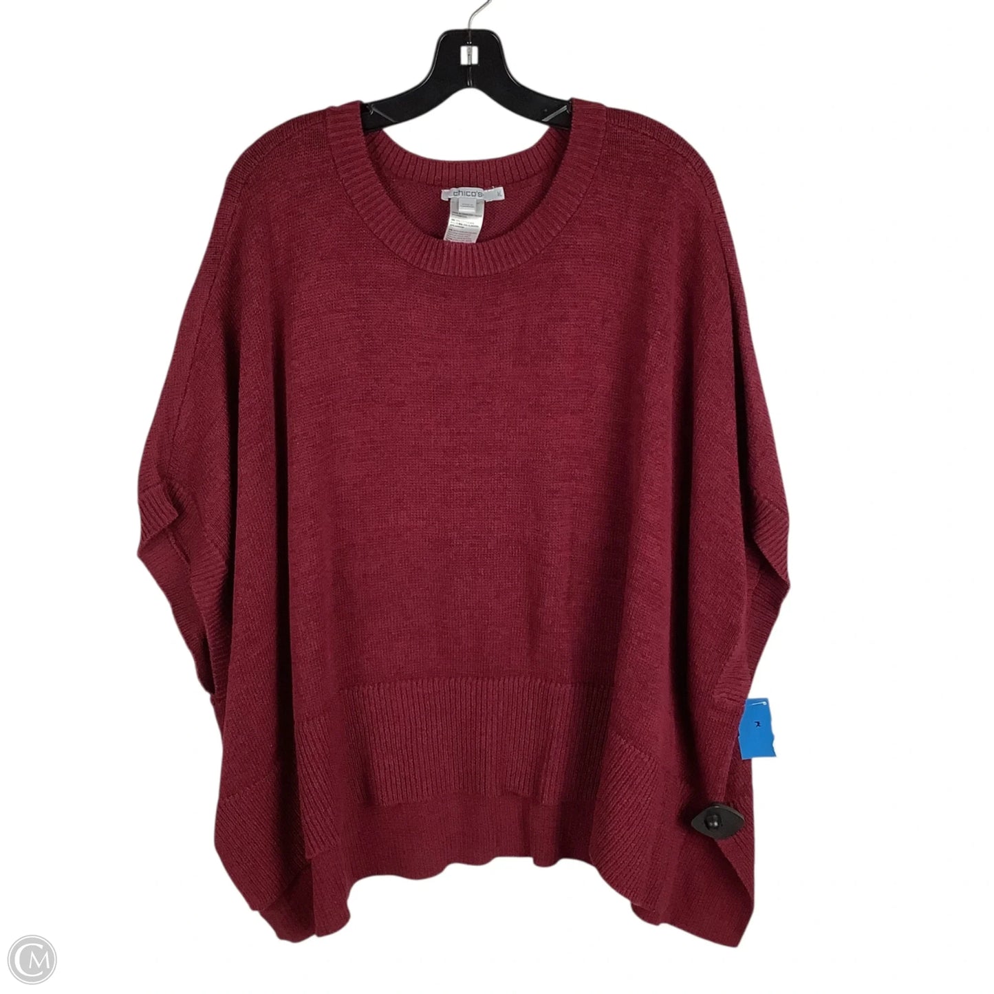 Sweater By Chicos In Red, Size: L/XL
